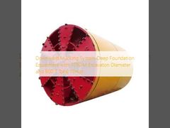 3730 M 굴착 직경 및 800 T 총 추력을 갖춘 하향식 굴착 시스템 깊은 기초 장비