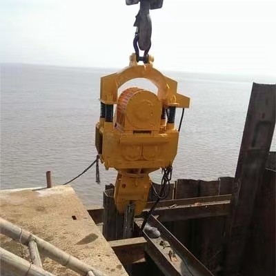 새 발굴기 전기 비브로 스파일 망치 발굴기 60kw 수압 충격 망치