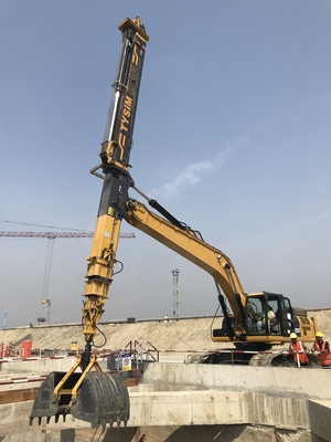 고품질 KM150 모터 안전 소 휠 로봇 붐 발굴기 망원경 팔