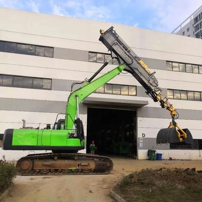 깊게 파기 위한 확장 가능한 클램 셸 망원경 팔